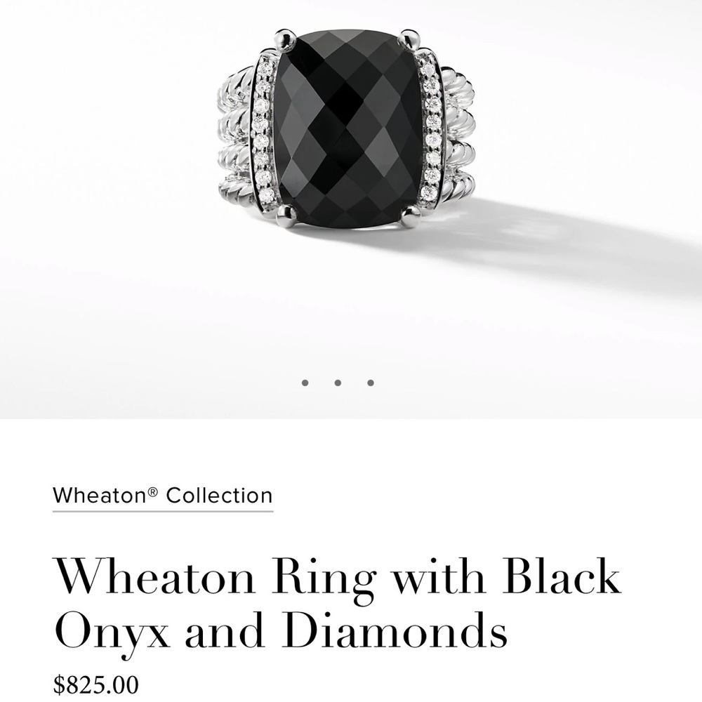 David Yurman Wheaton Ring-Black Onxy